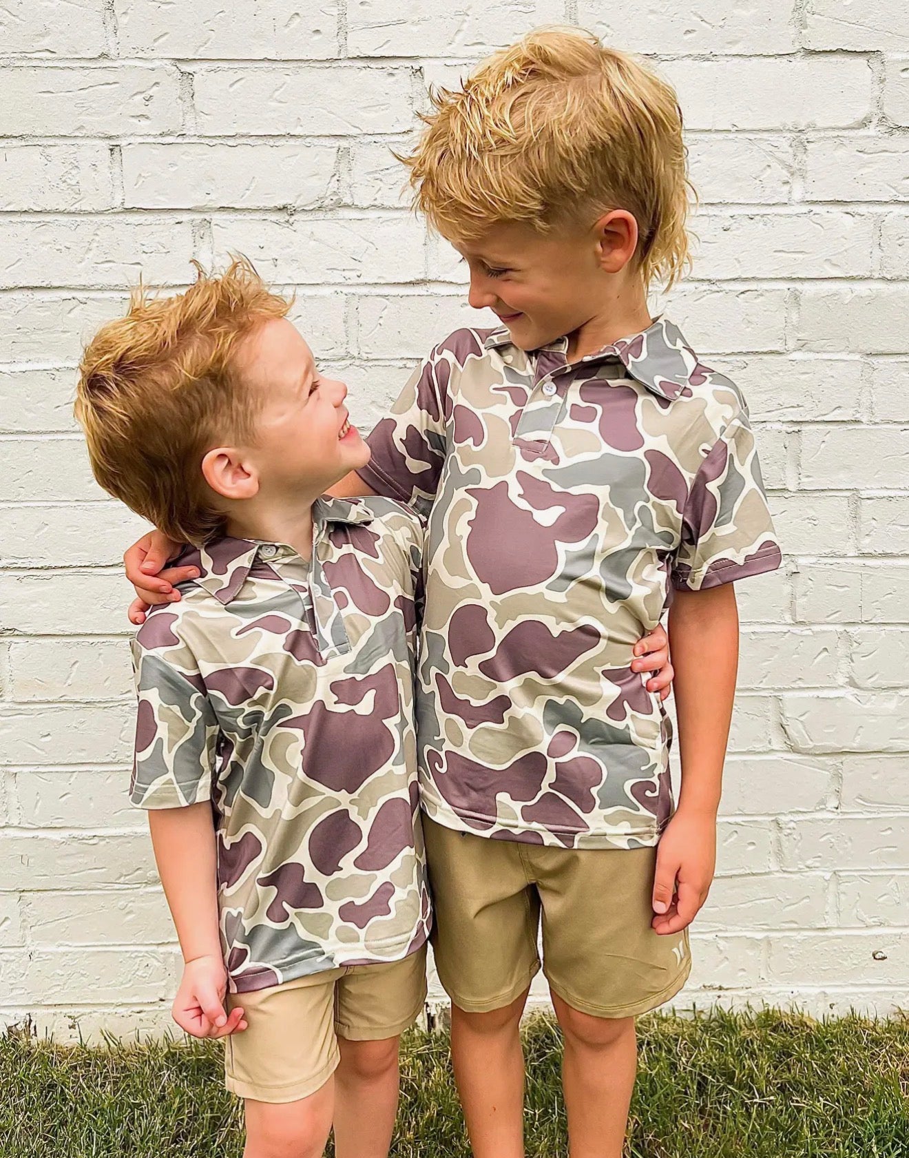 Boys Polo Camo