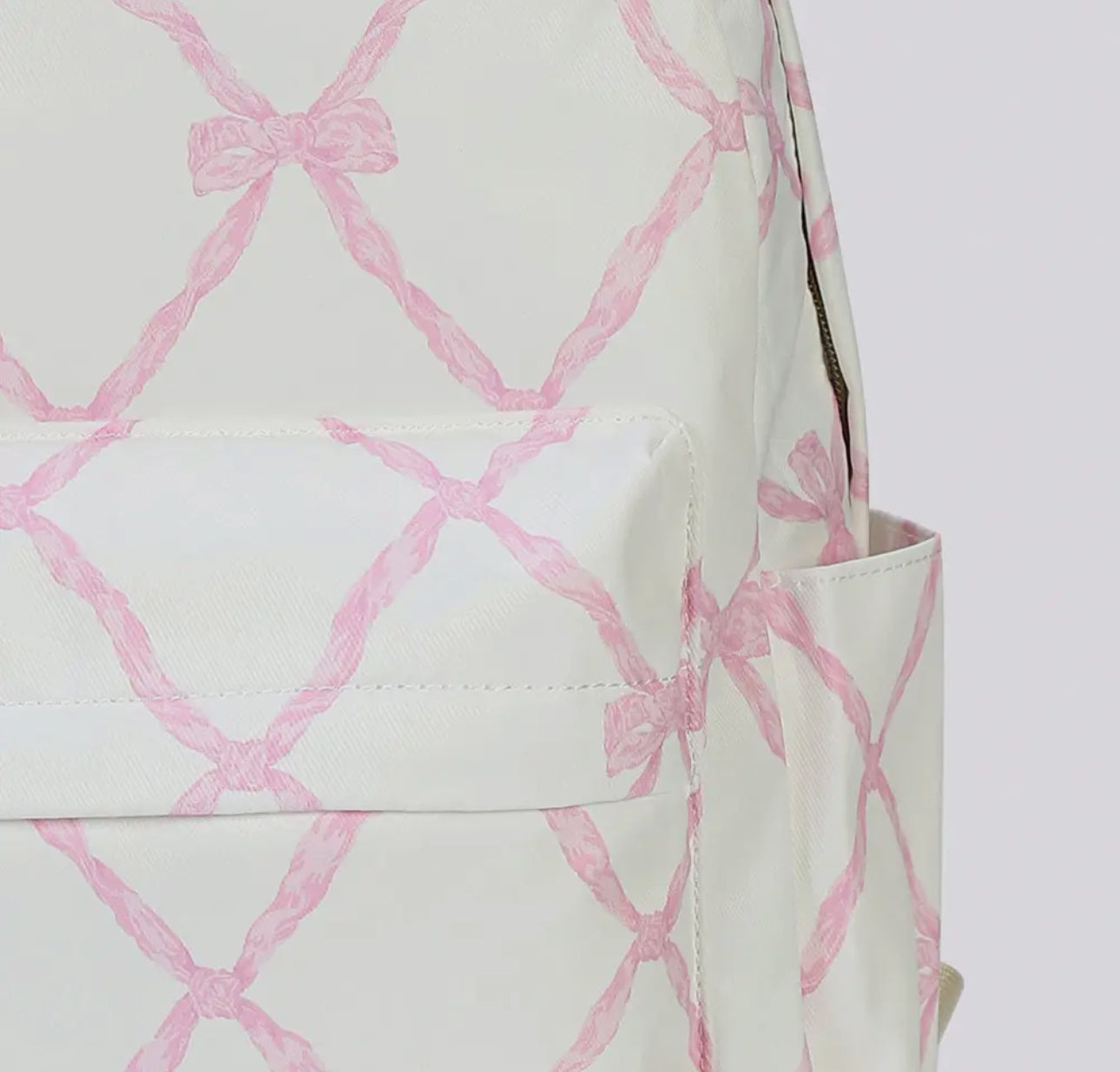 Girls Bow Printed Backpack
