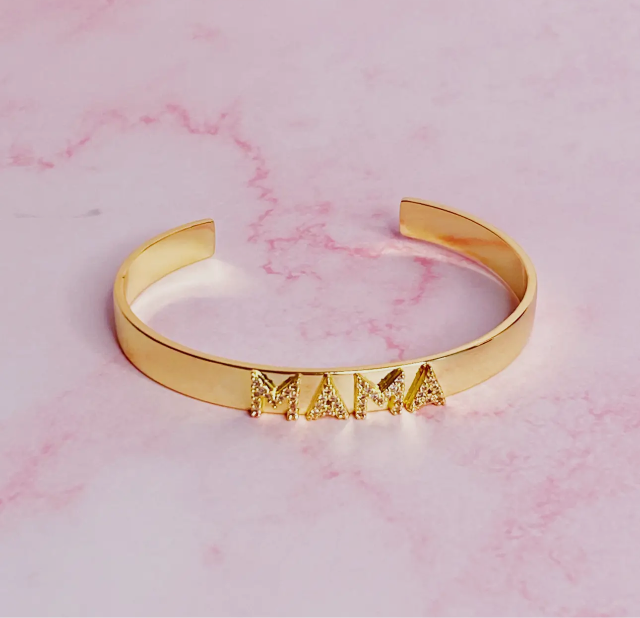"Mama" Open Bangle- Bracelet