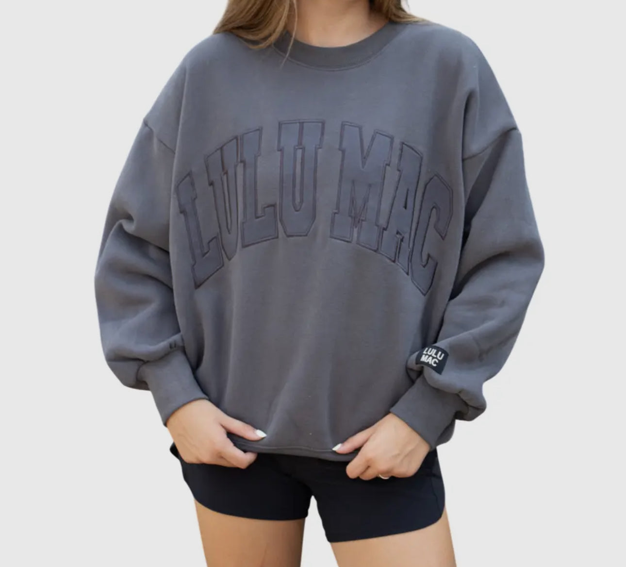 LULU MAC Sweatshirt- Charcoal