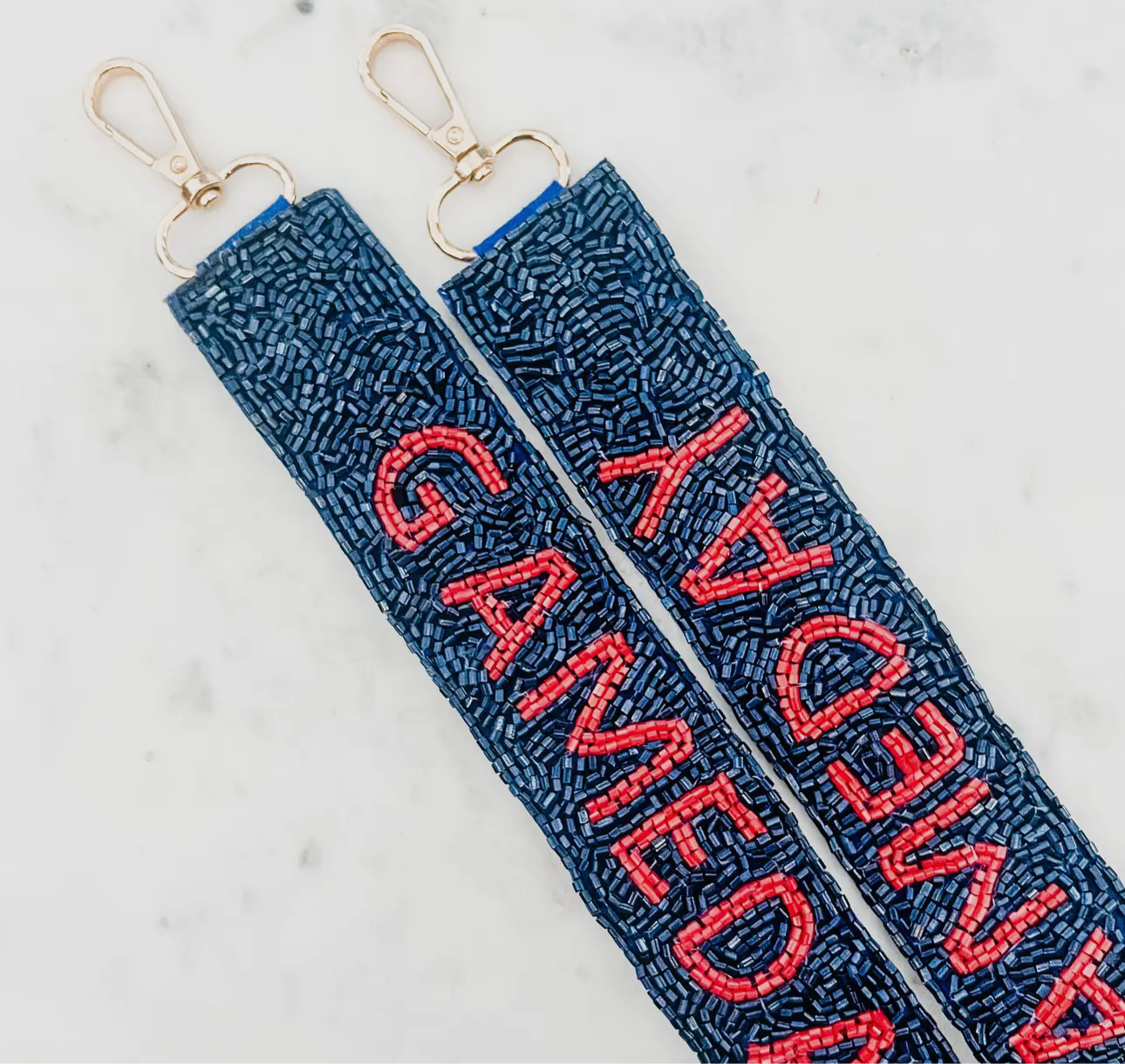 ''GAMEDAY'' Purse Stap- Blue/Red