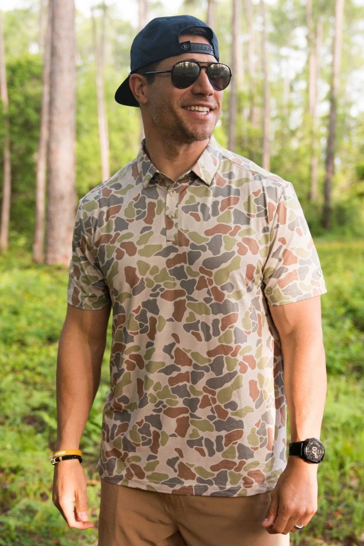 Performance Polo- Driftwood Camo