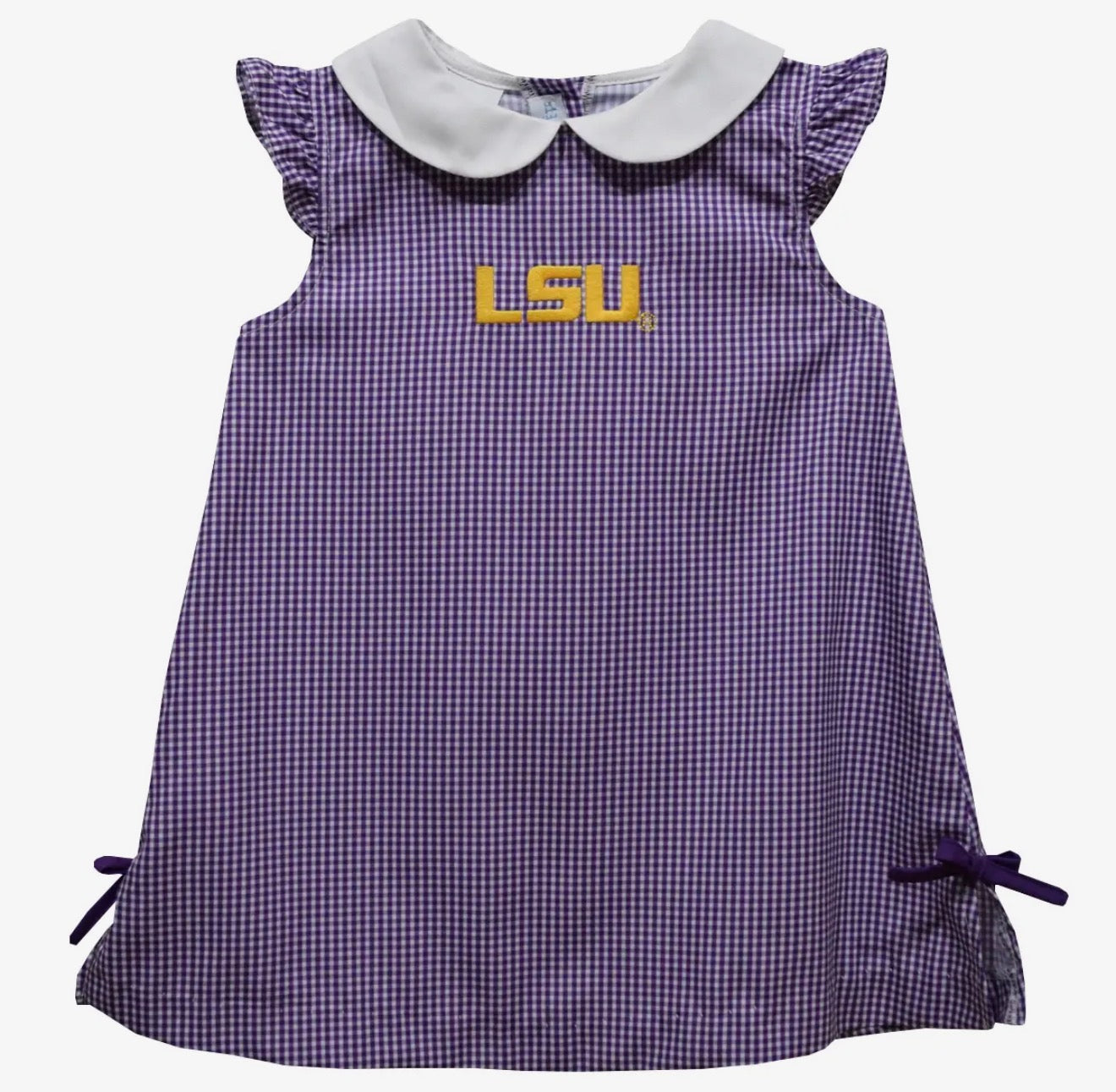 Lsu Tigers Embroidered Purple Gingham
A Line