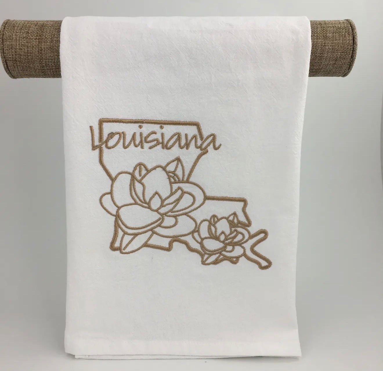 Embroidered Louisiana Magnolia
Kitchen Towel