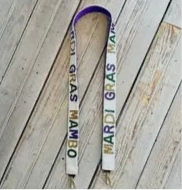"Mardi Gras" Beaded Strap
