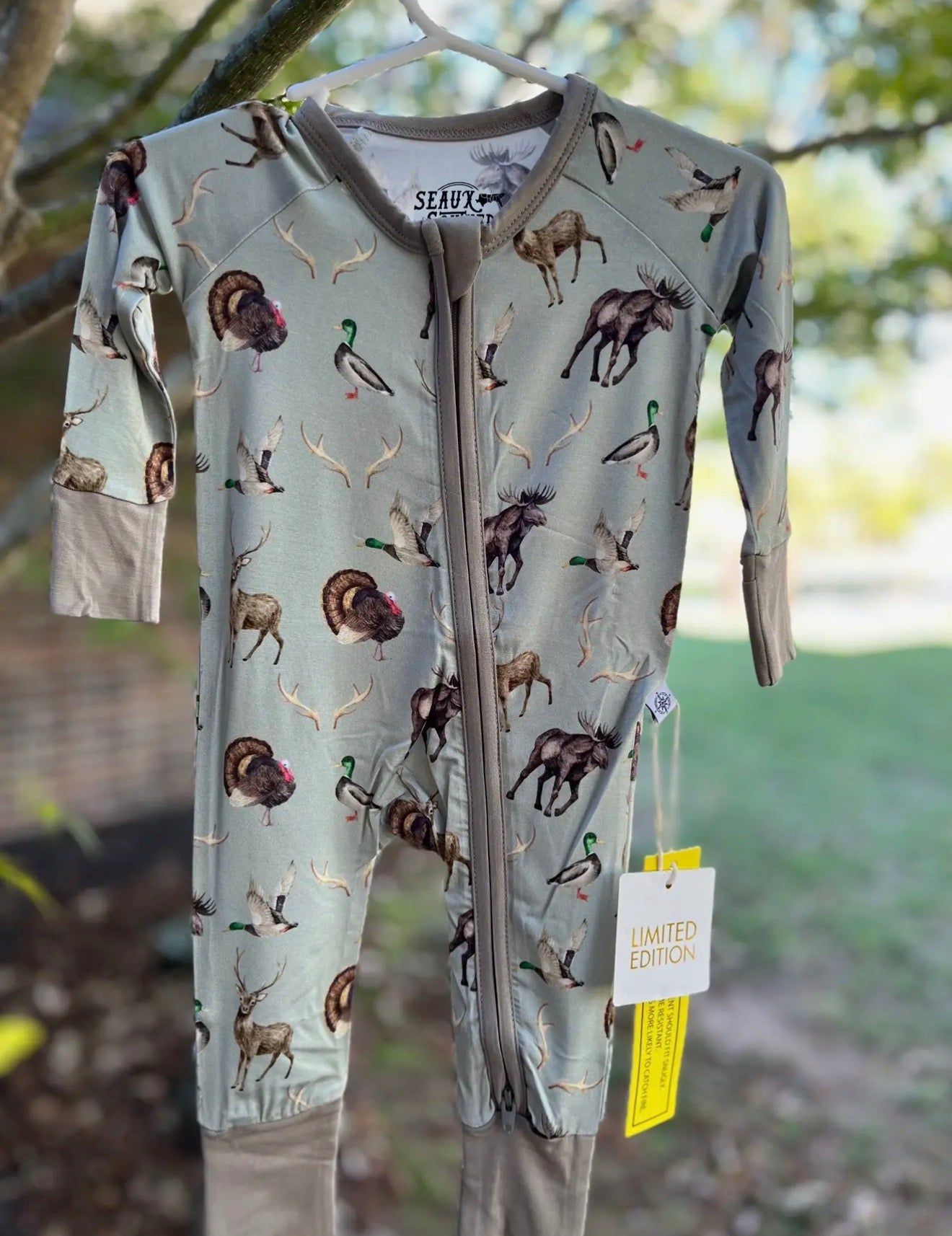 Hunting Clothes Bamboo Pajamas Kids Pj Zippy