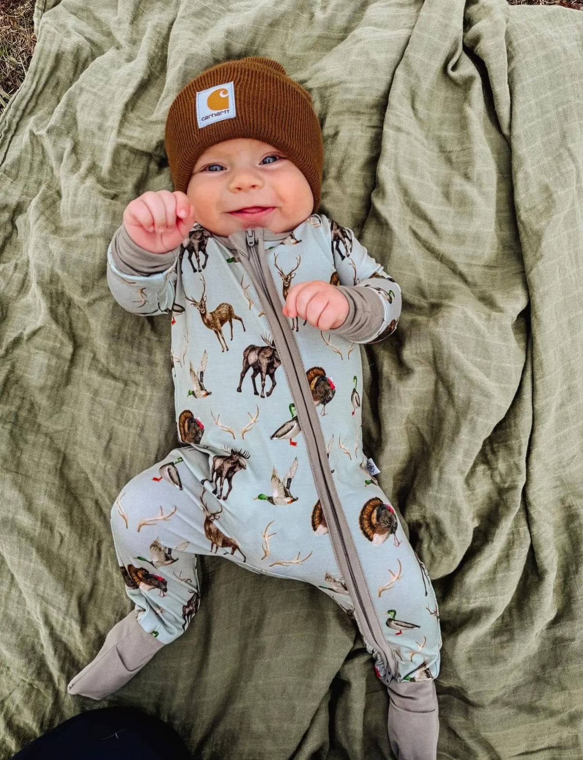 Hunting Clothes Bamboo Pajamas Kids Pj Zippy