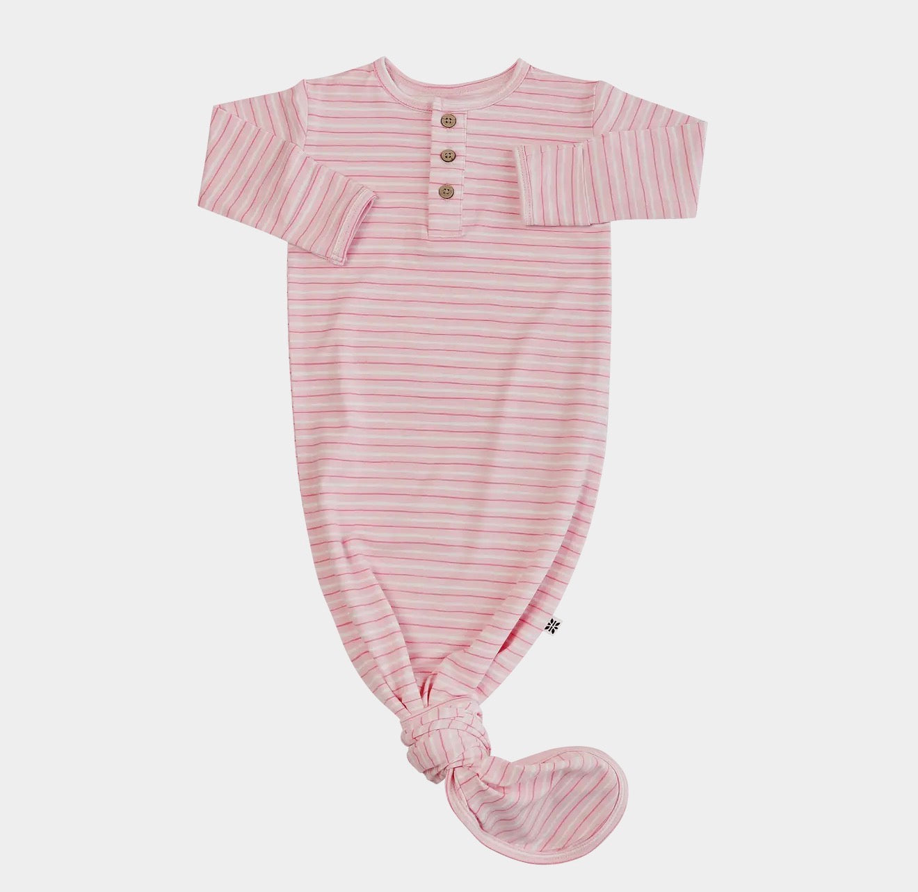 Knotted Gown Pink Stripe