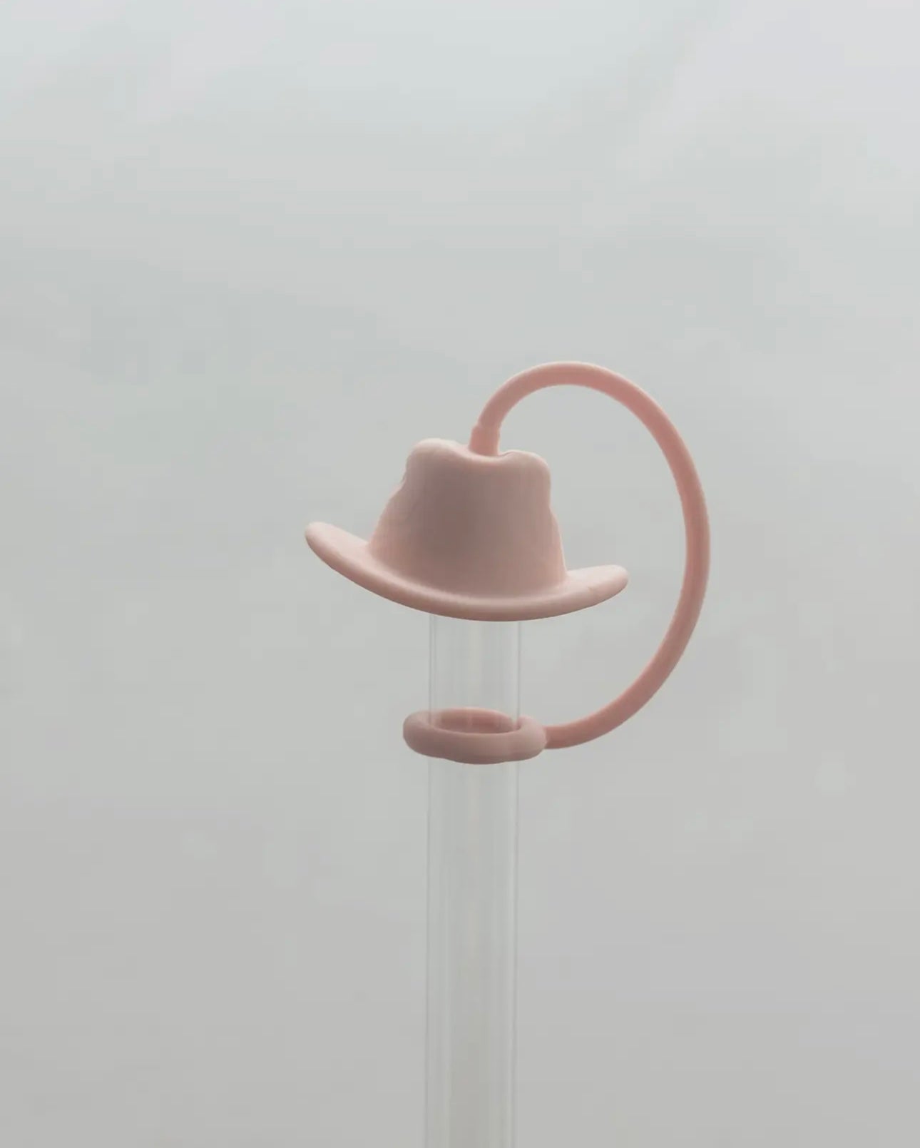 Straw Cover- Peach Hat