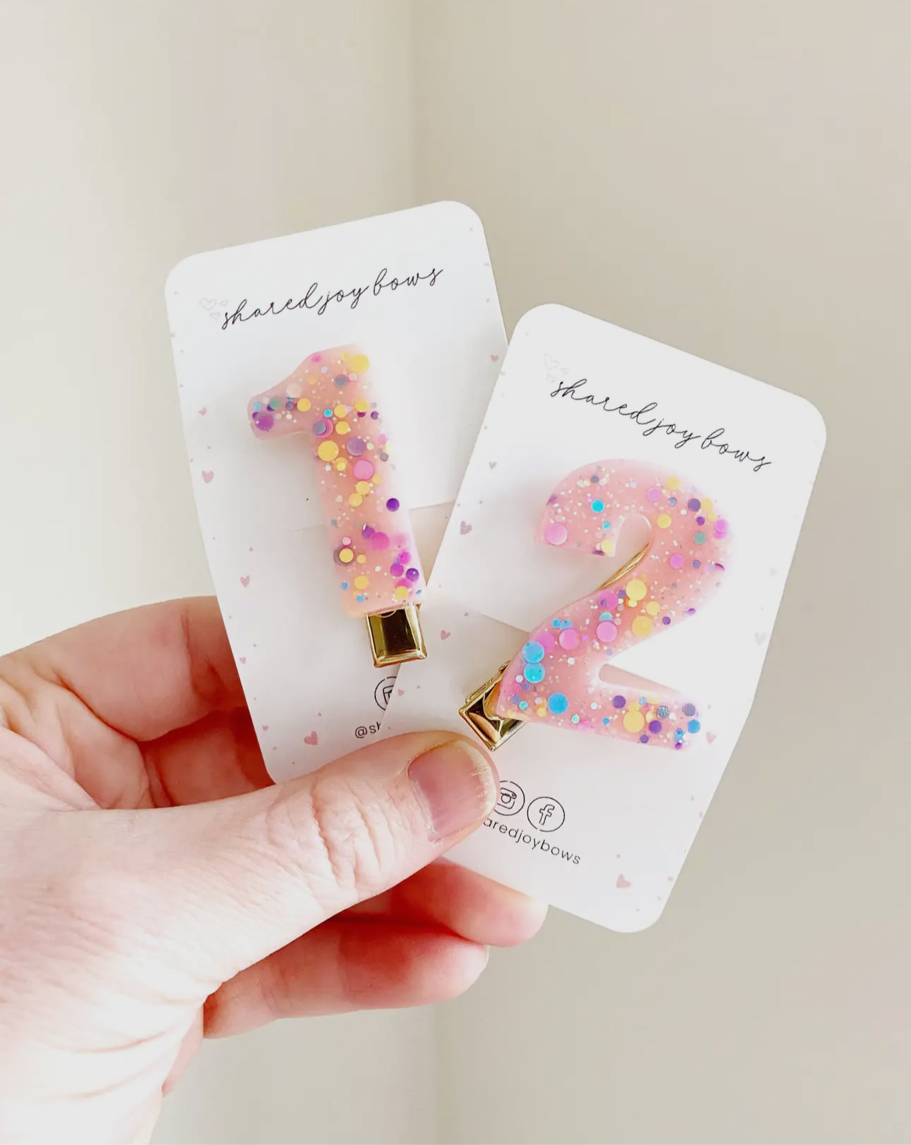 Birthday “Number”- Hair Clips