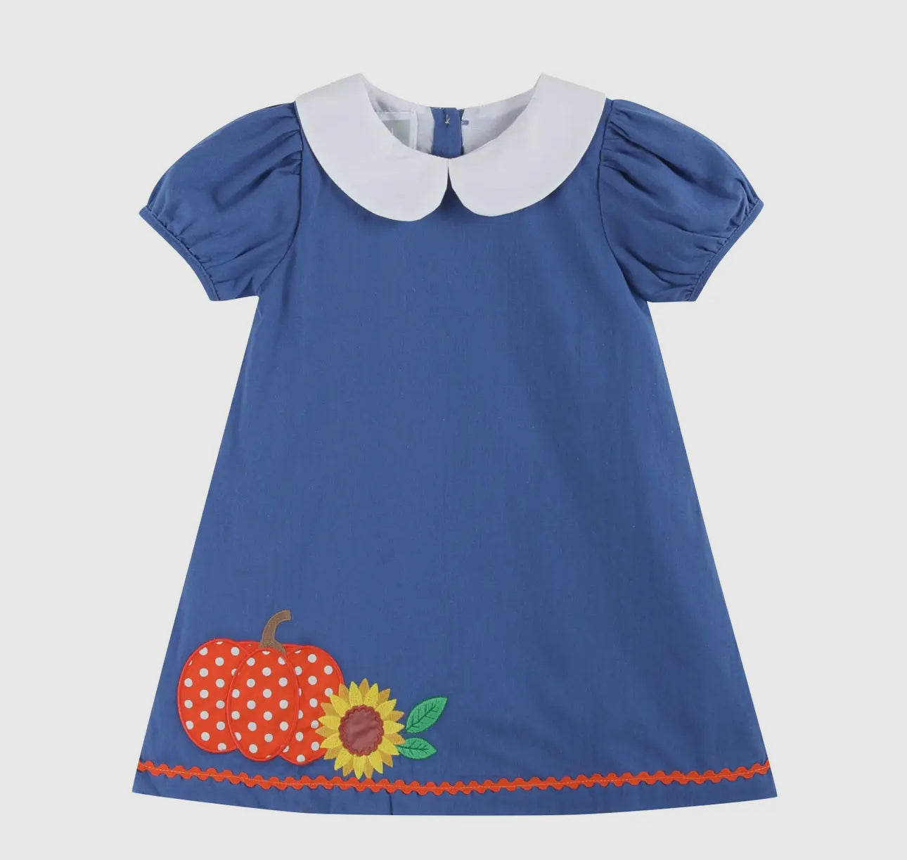 Blue Pumpkin Sunflower Collared Dress