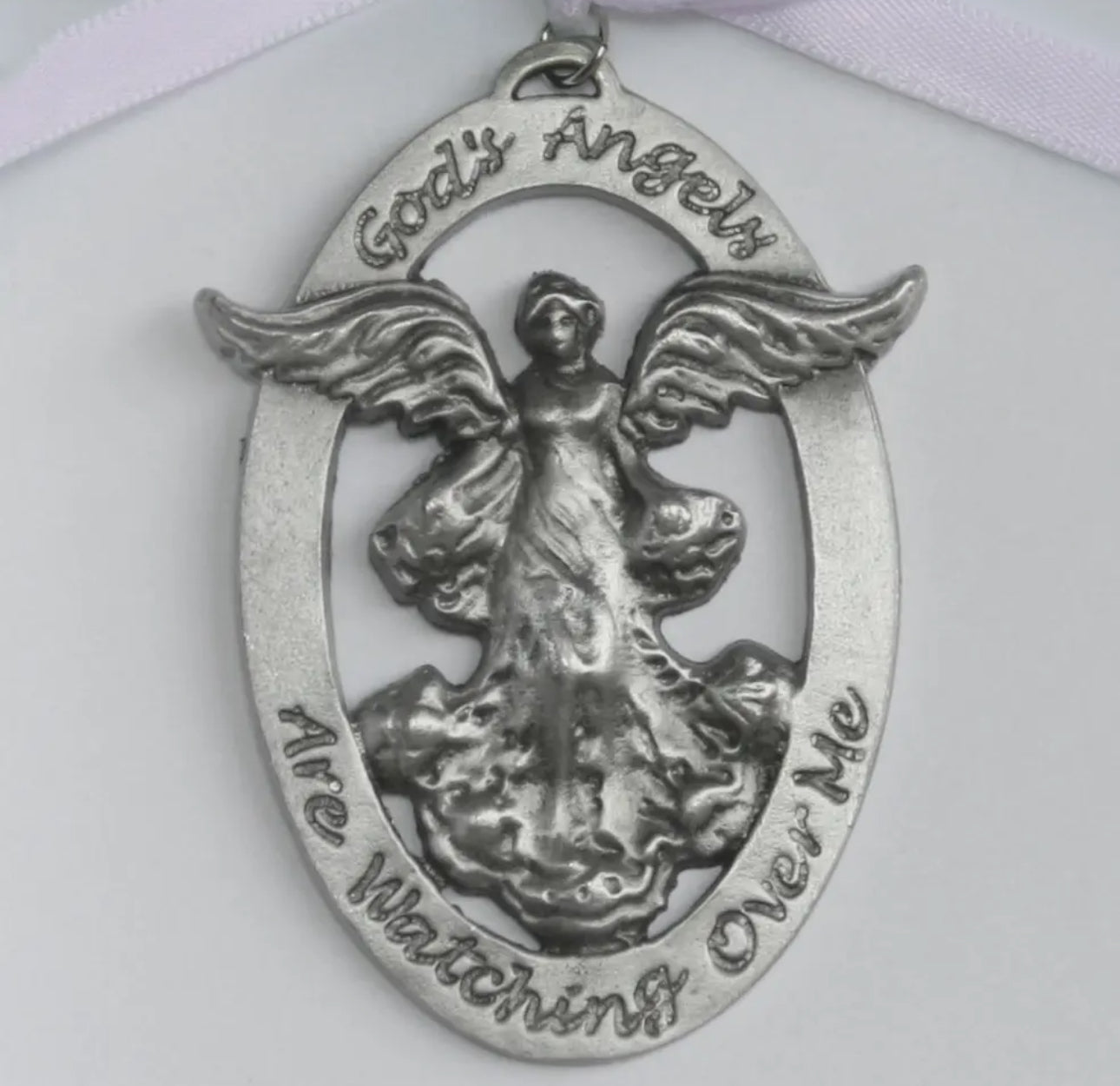 Baby Cradle Medal Angel For Girl