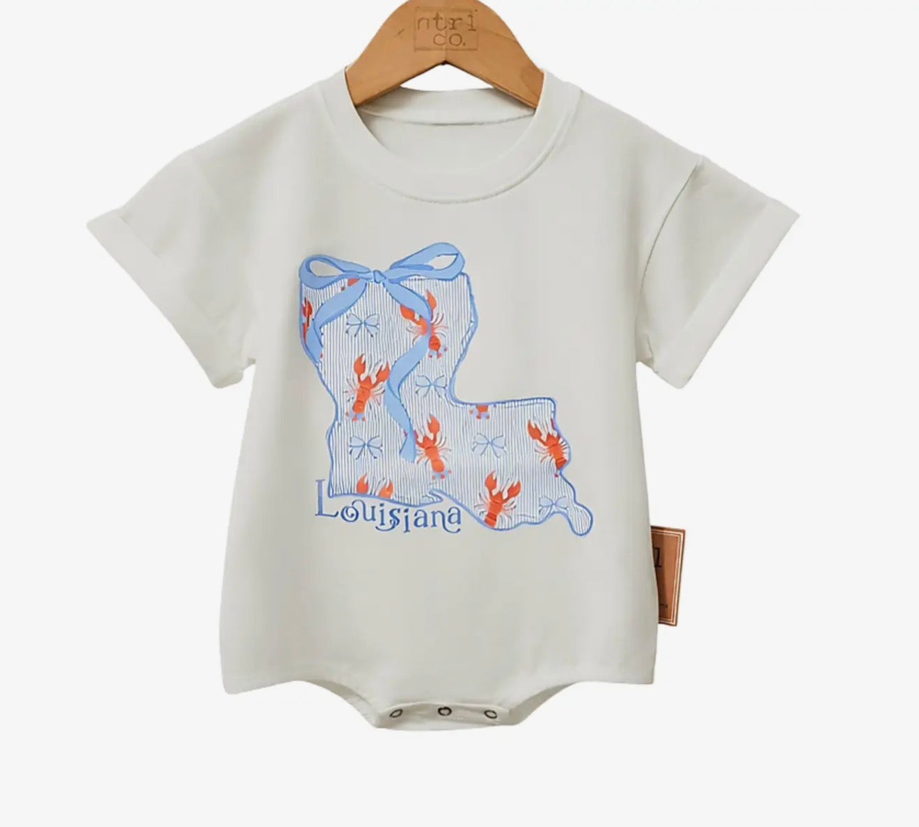 Louisiana Bow Crawfish Graphic Bubble