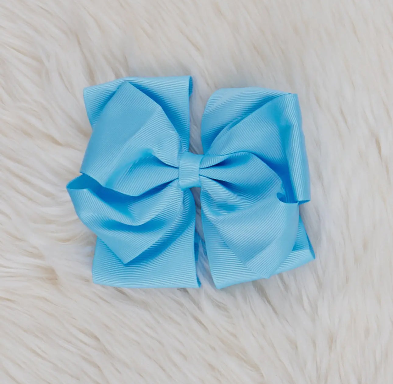 5 Inch Double Layer Bow- Blue Mist