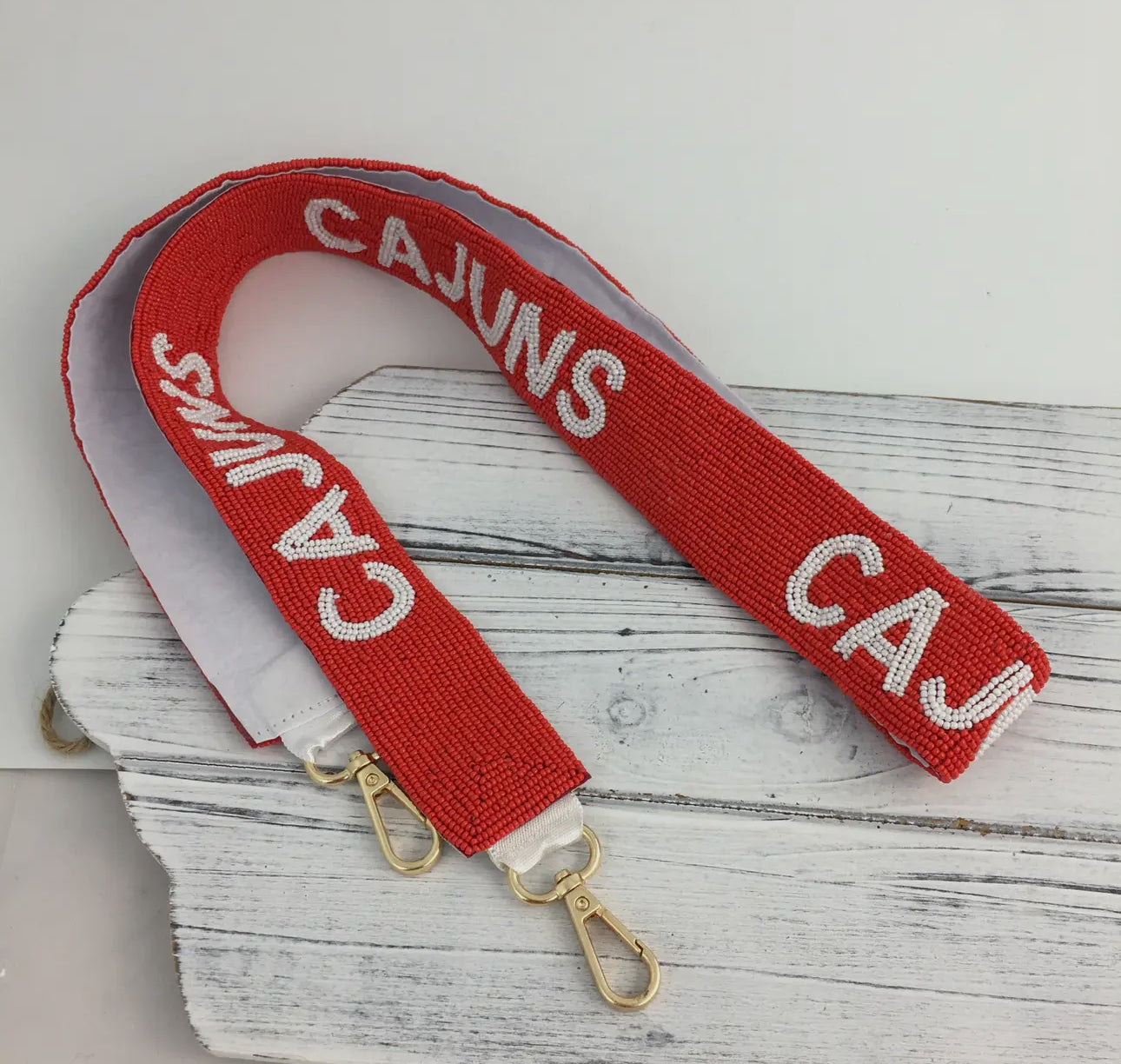 Beaded "Cajuns" Purse/Bag Strap