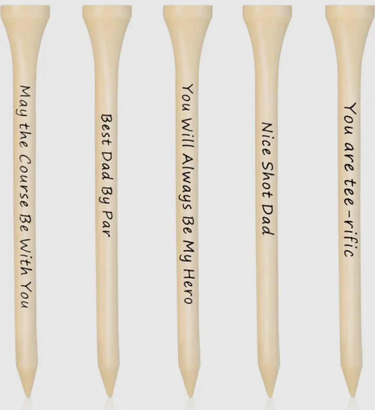 Golf Tees Gift Set of 5- Great Gift For Dad