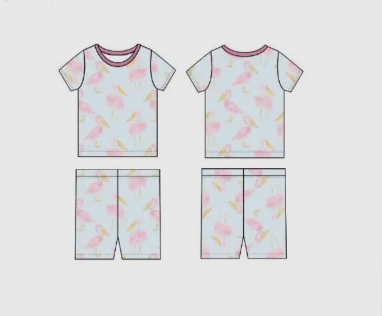 Pink Pelican Two Piece Pajama Short Set