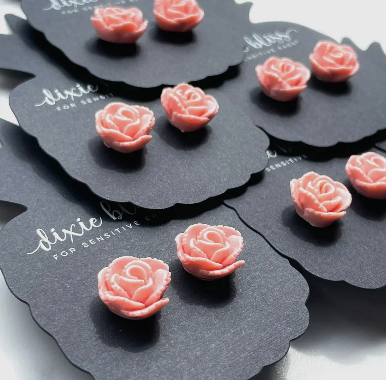 Ballet Slipper Roses- Earrings