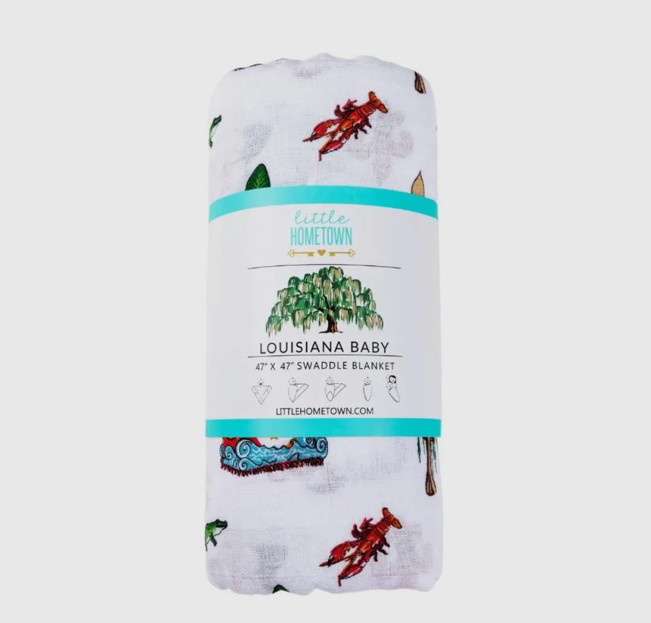 Louisiana Baby Swaddle Blanket (Unisex)