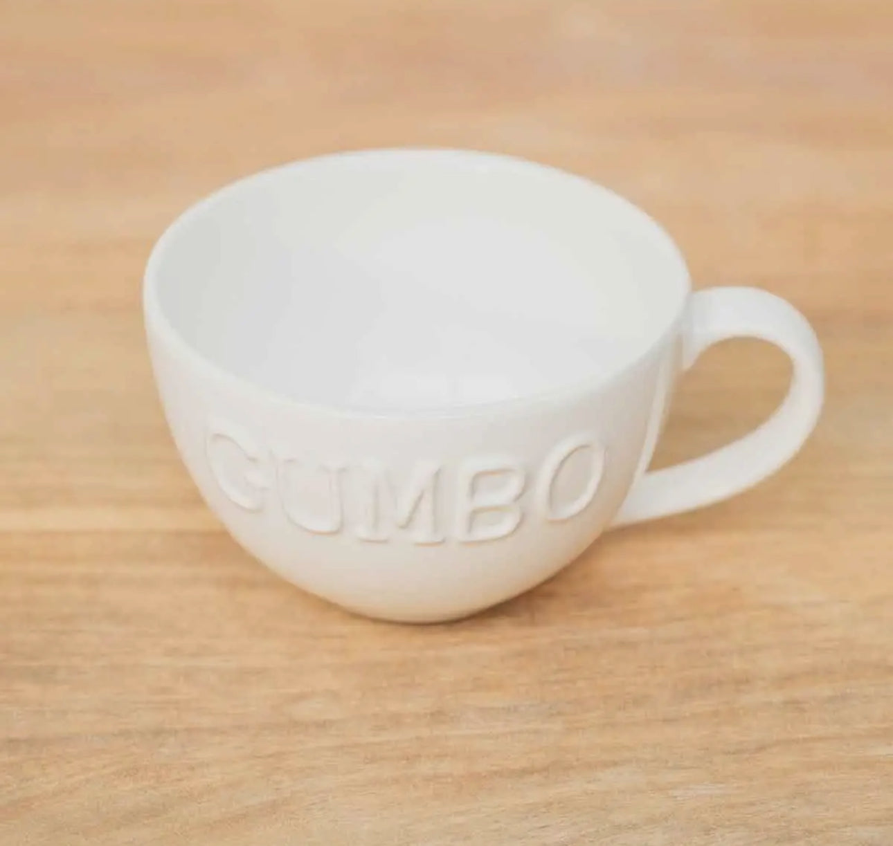 Gumbo Handle Bowl Antique White 4.5×3