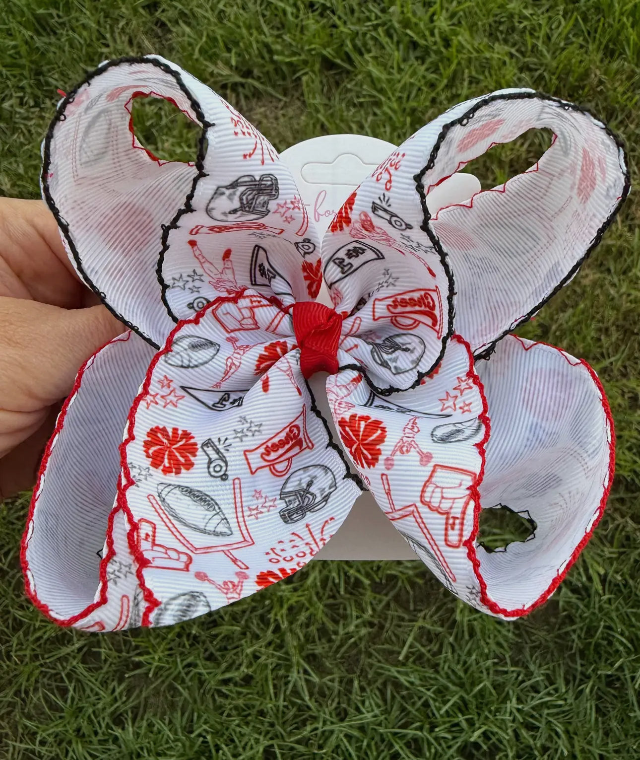 Stadium Style Moonstitch Hair Bows