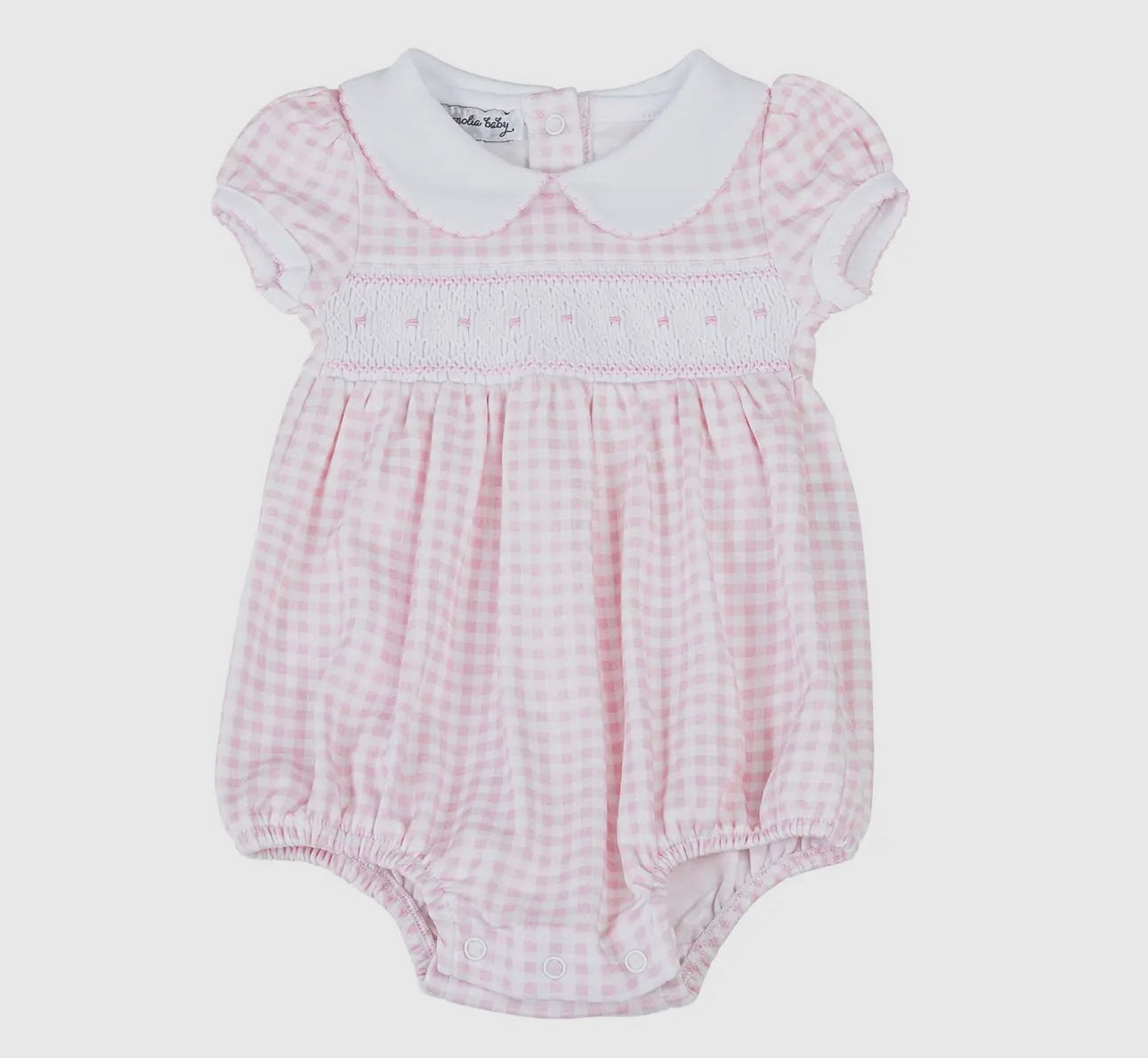 Mini Checks Smocked Collared S/S Girl
Bubble - Pink