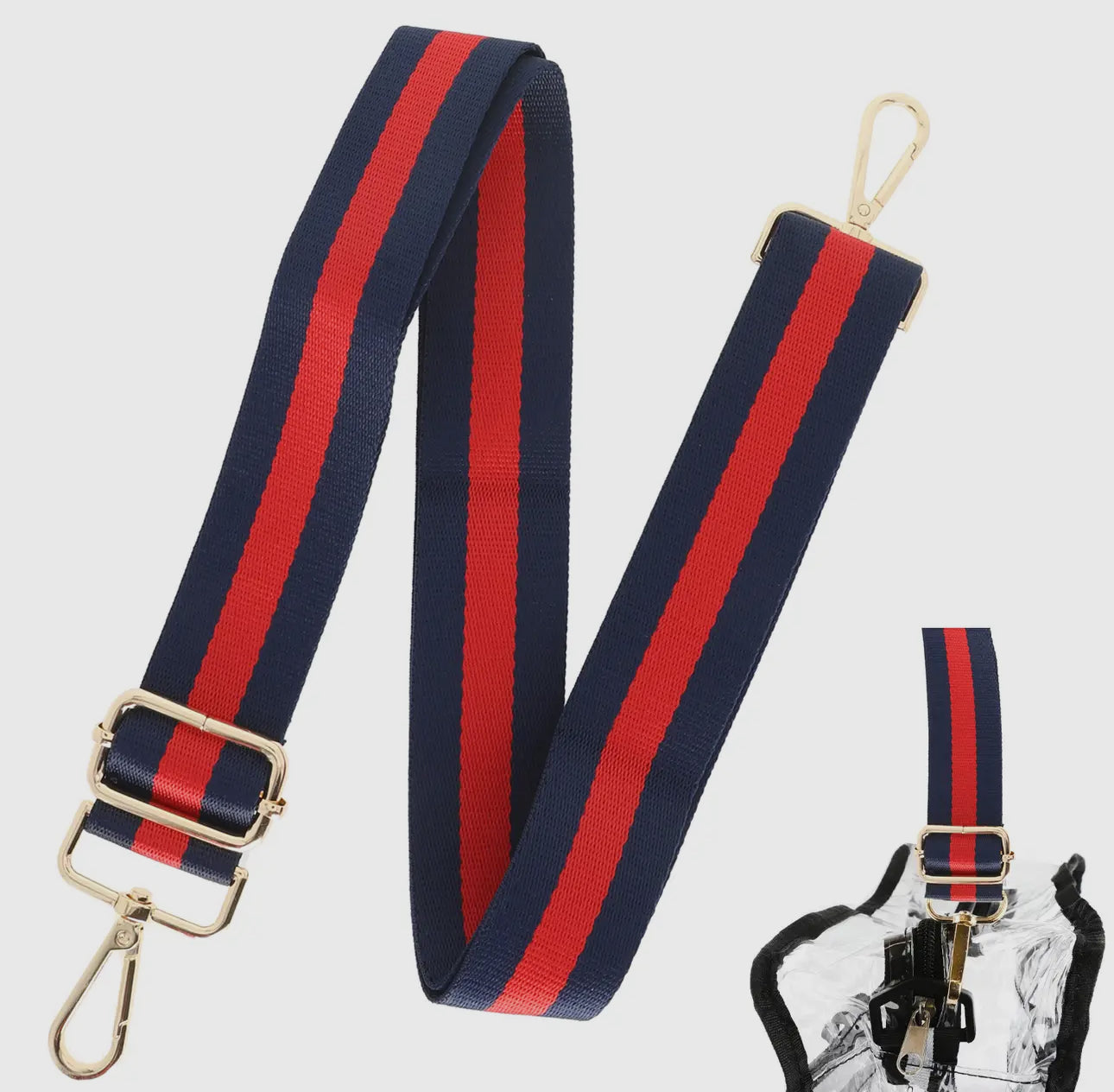 Game Day Contrast Striped Shoulder
Bag Strap