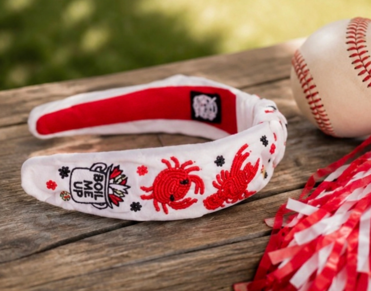 “Crawfish” Beaded Headband