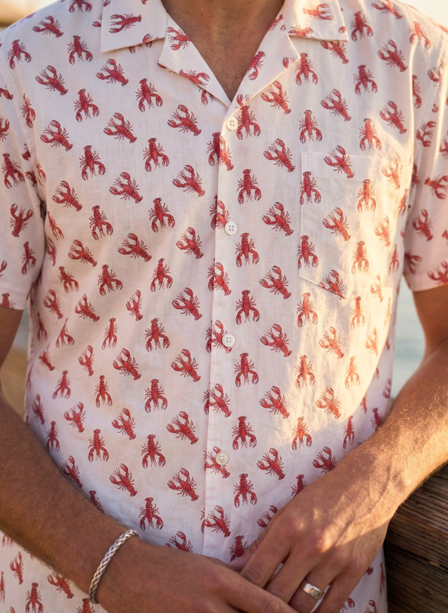 Crawfish Organic Cotton Men's Button
Down Shirt