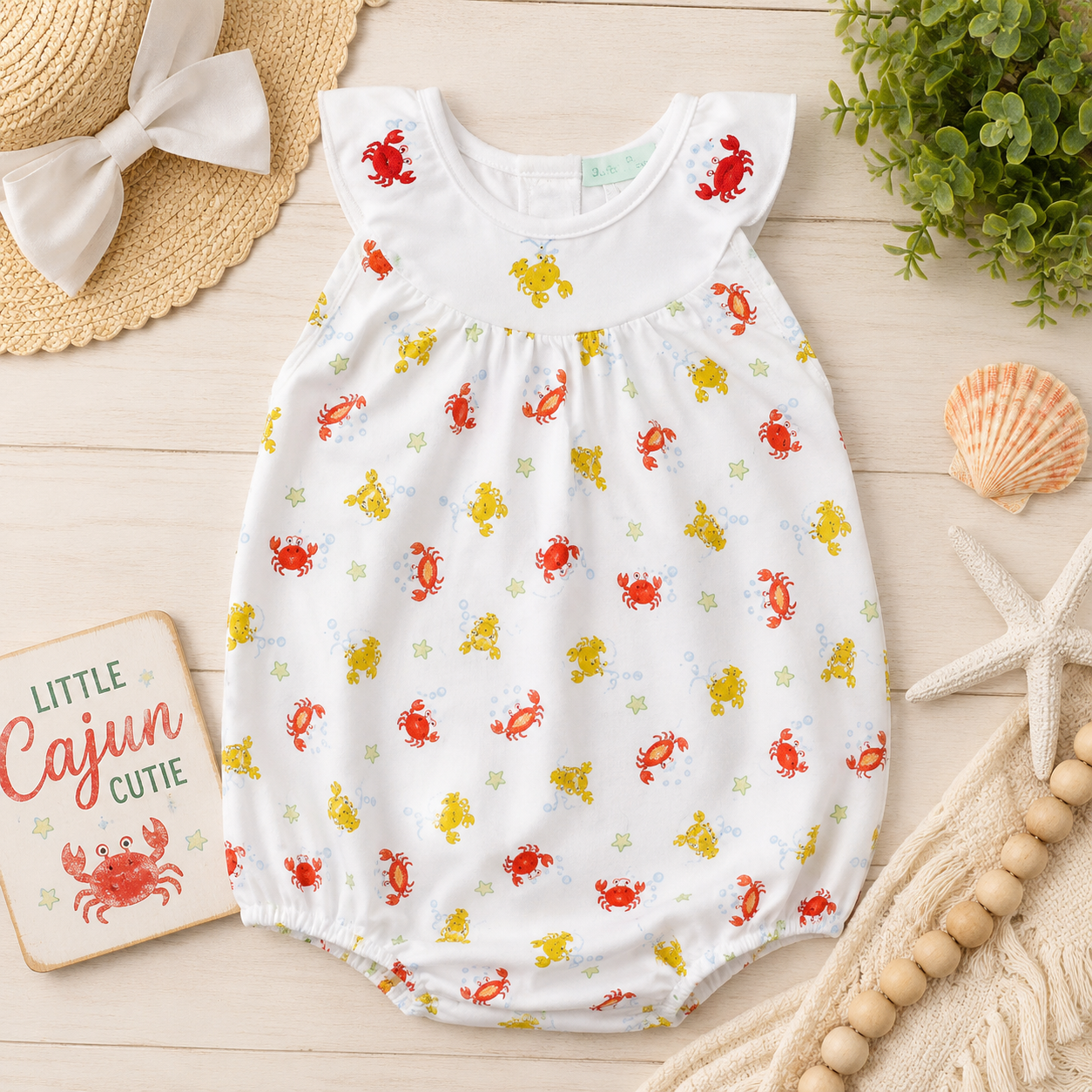 Crabby Cutie Bubble Romper