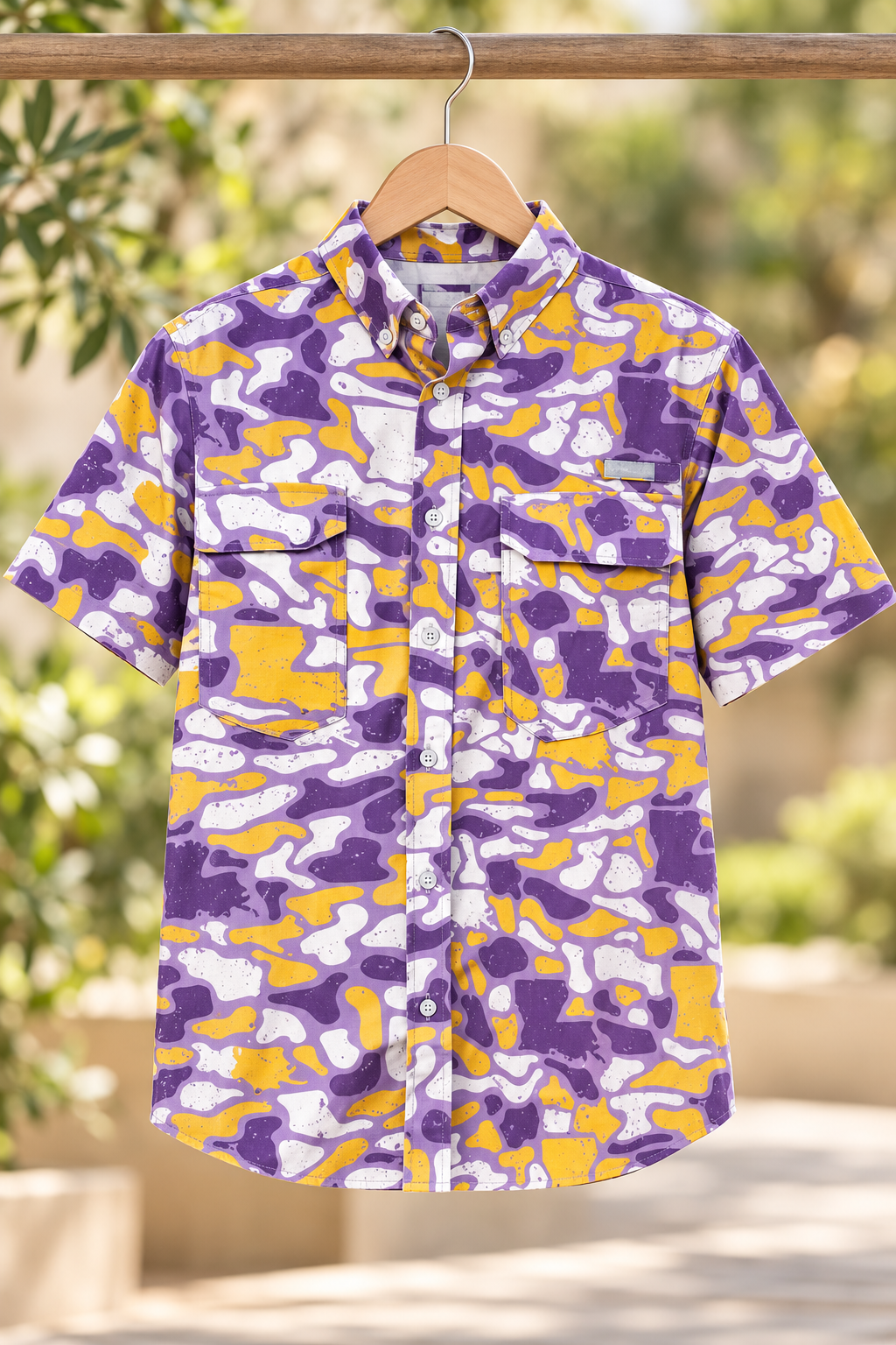 YOUTH Louisiana Camo Fishing Shirt