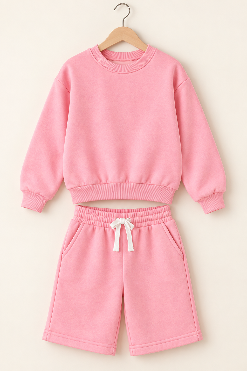 Tween Girl's 2pc Short Set Cotton Fleece