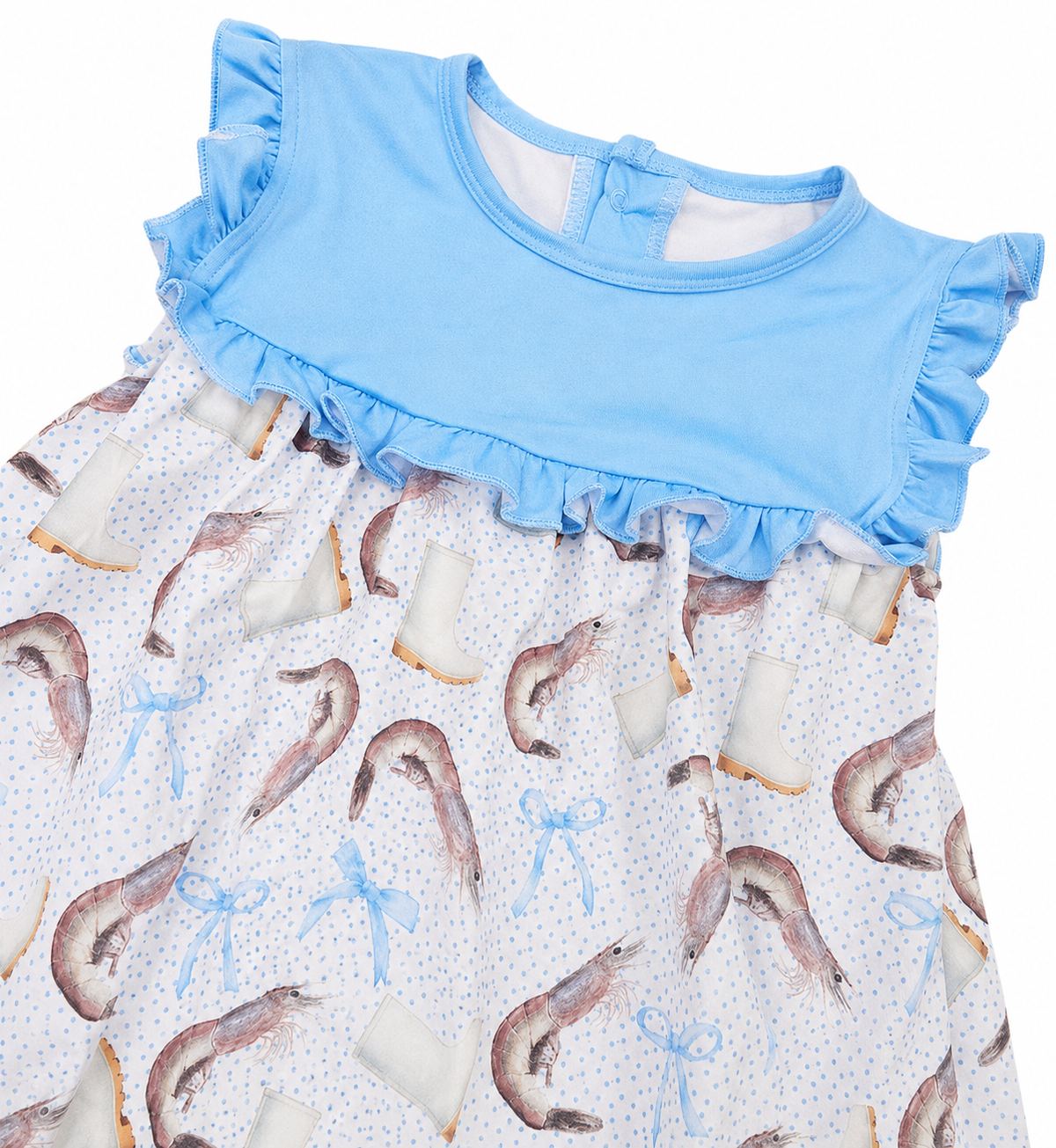 Shrimp Boots and Bows Dress