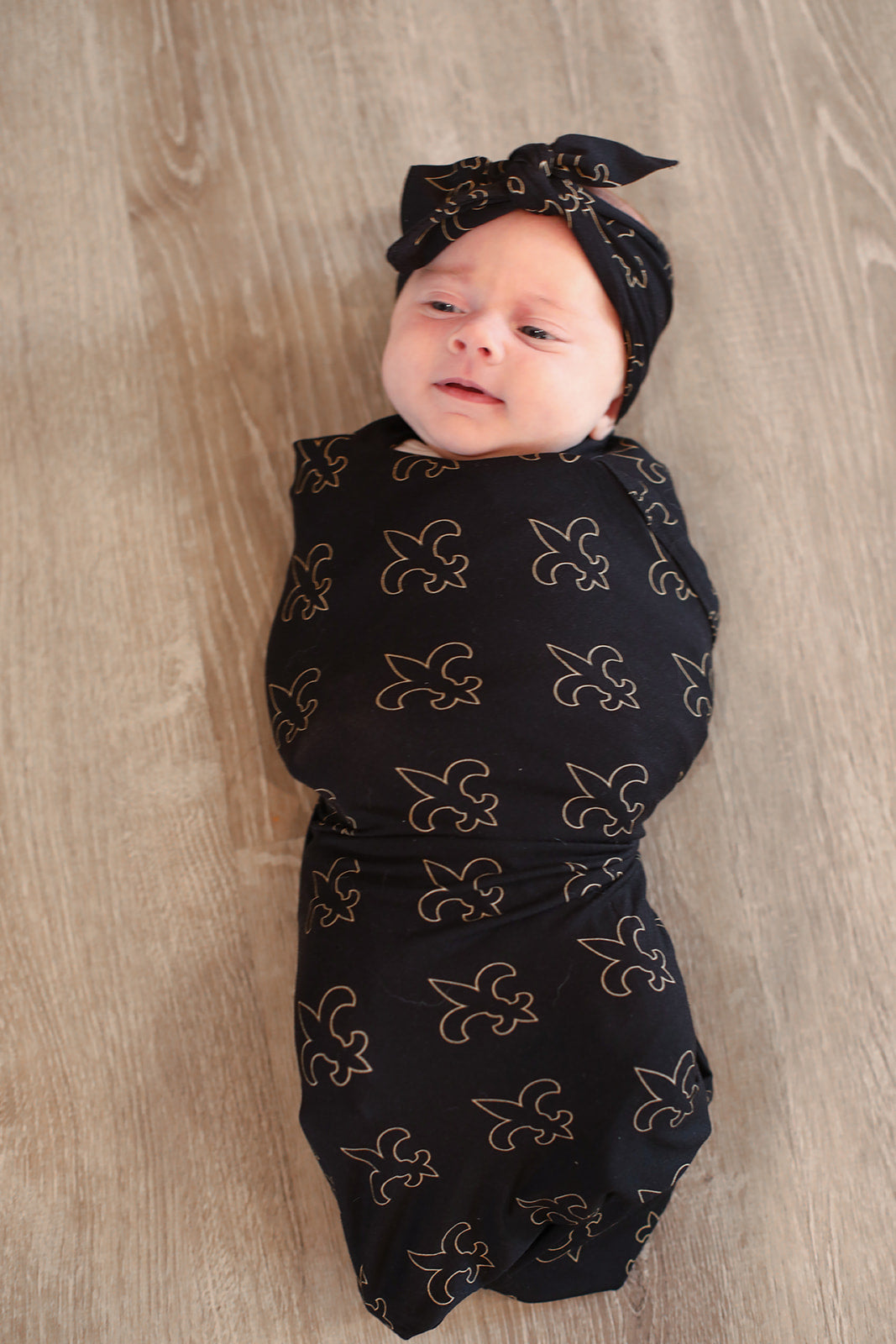 “Fleur De Lis” Bamboo Swaddle Blanket