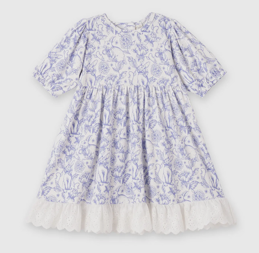 Easter “Bunny” Toile Bamboo- Dress