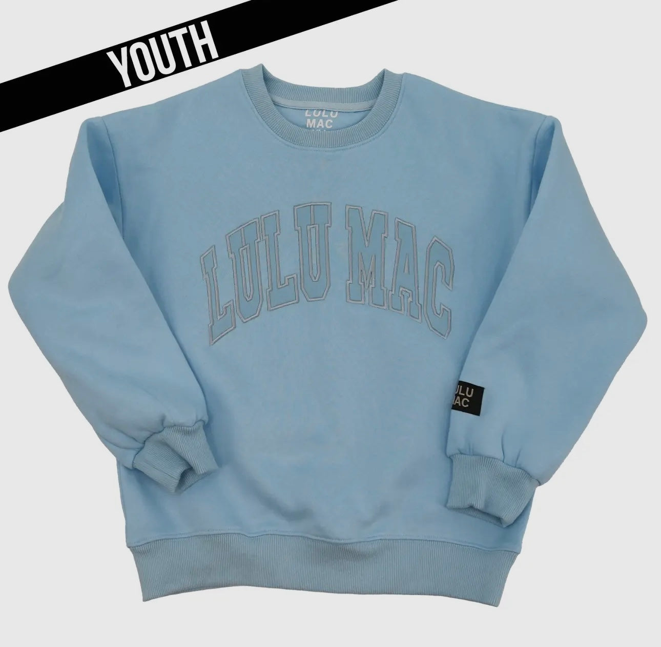 LULU MAC Youth Sweatshirt- Powder Blue