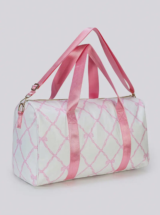 Bow Printed Duffel Bag