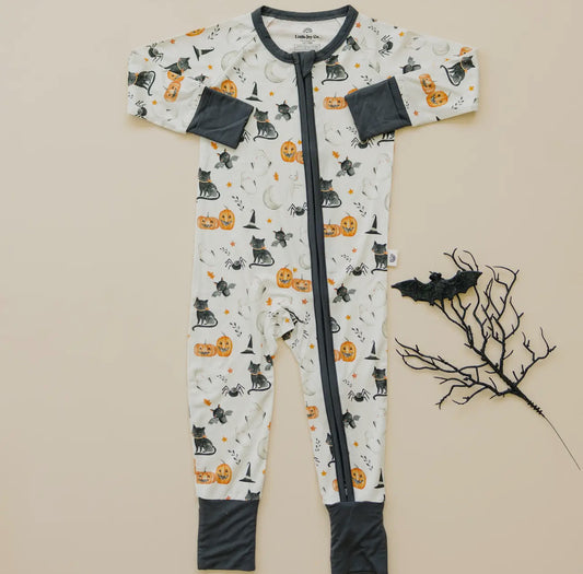 Boo Bash Bamboo Zippy Romper Baby Halloween Pajamas