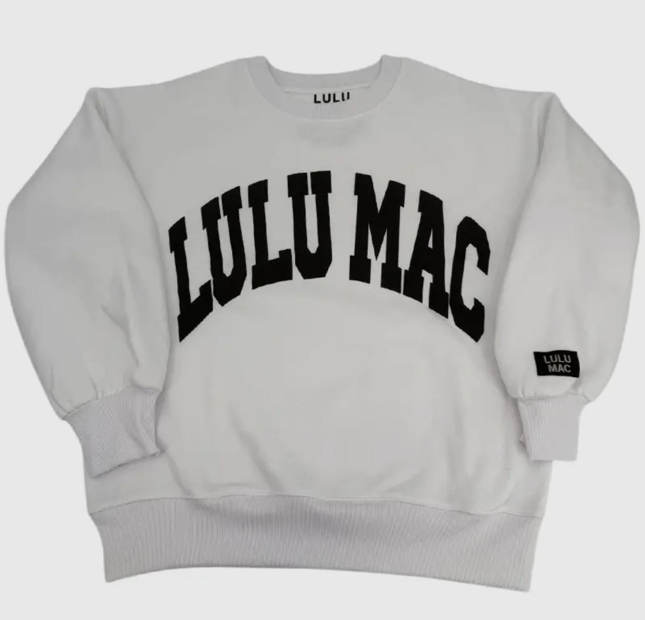LULU MAC Sweatshirt- White/Black