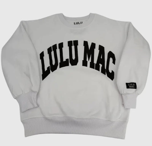 LULU MAC Sweatshirt- White/Black