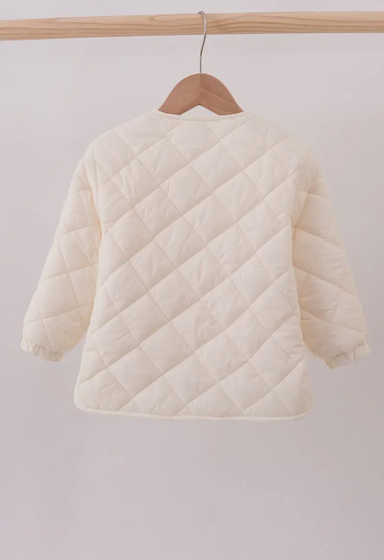 Cream Quilted Jacket