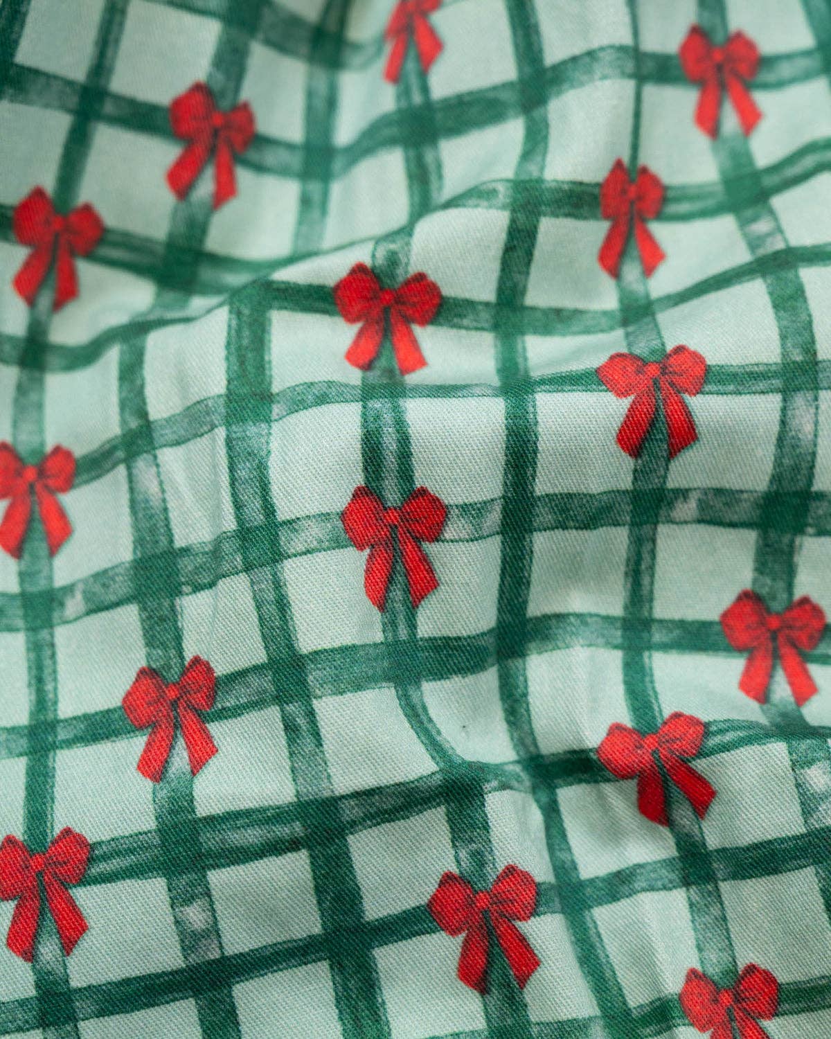 Christmas Ribbons Smocked Bubble