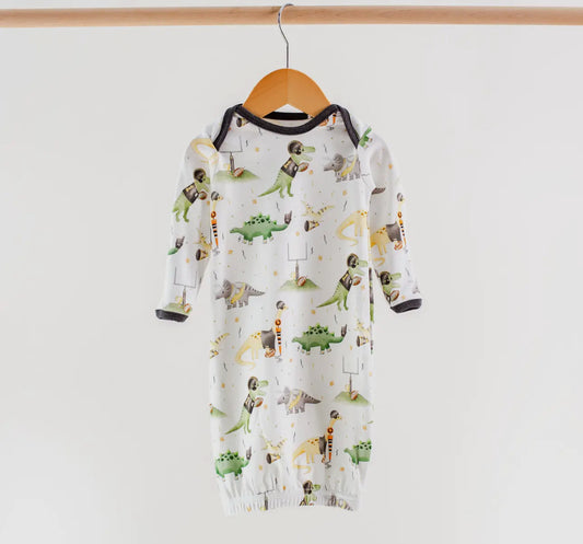 Saints Mascot Mania in Louisiana Organic Cotton Kids Pajamas- Gown