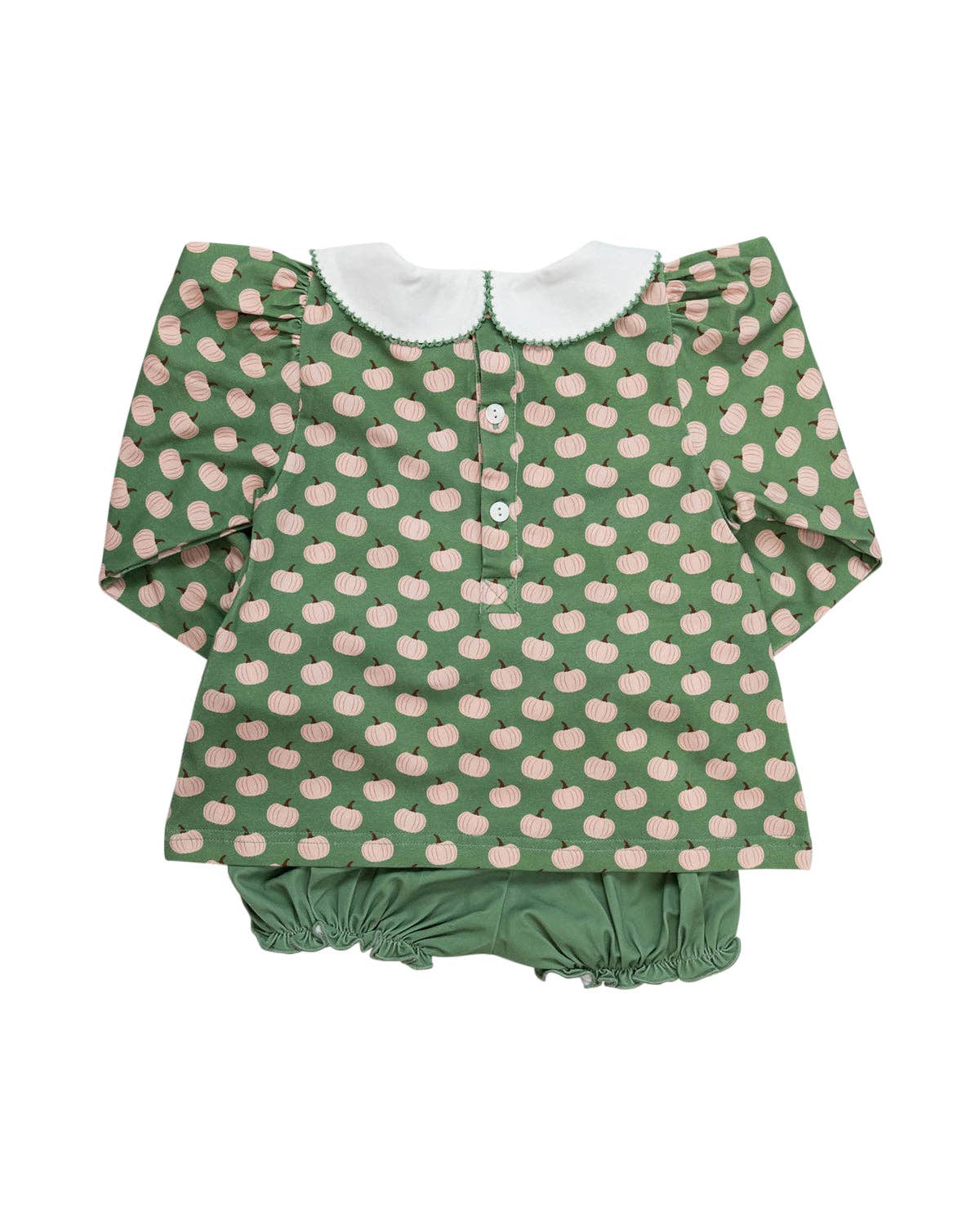 Sage Green Pumpkin Knit Bloomer Set