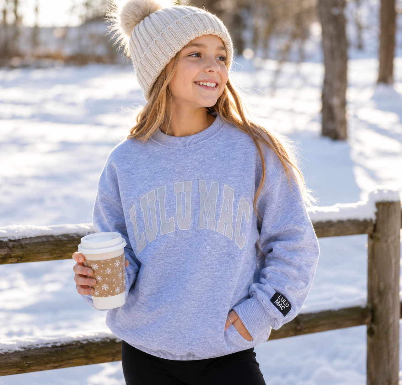 LULU MAC Youth Sweatshirt- Heather Grey