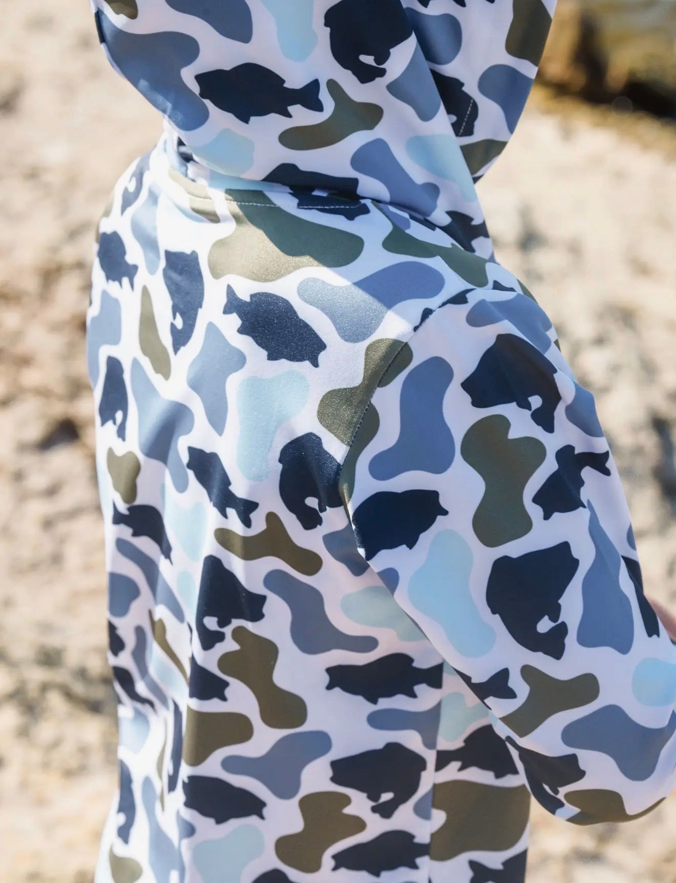 Boys Fish Camo Catch Performance
Hooded Shirt