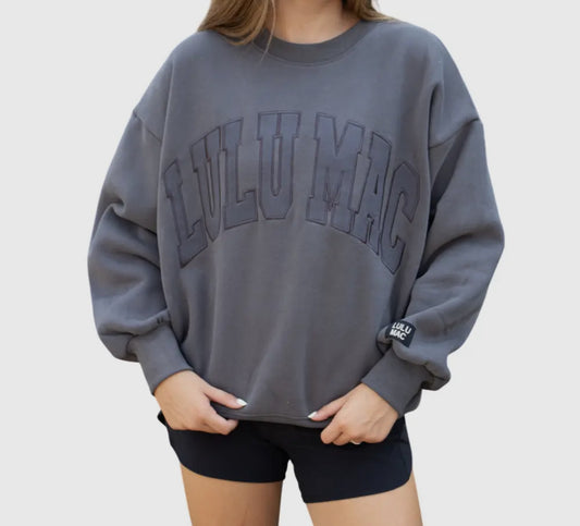 LULU MAC Sweatshirt- Charcoal