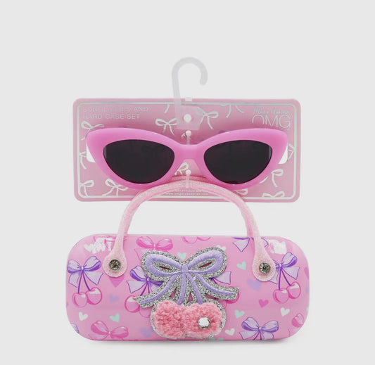Cherry Bow Case and Sunglass