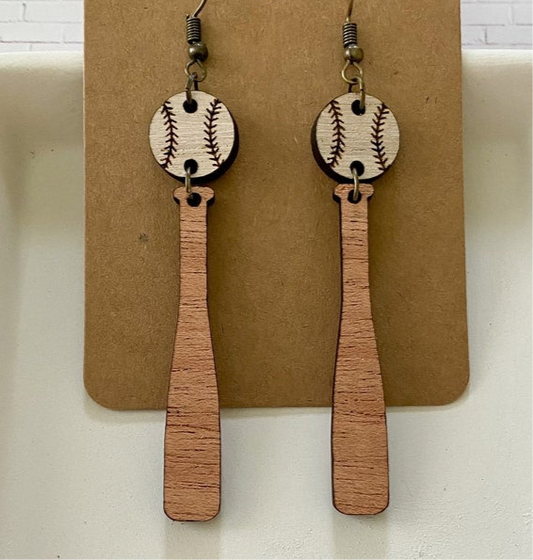 “Baseball”- Earrings