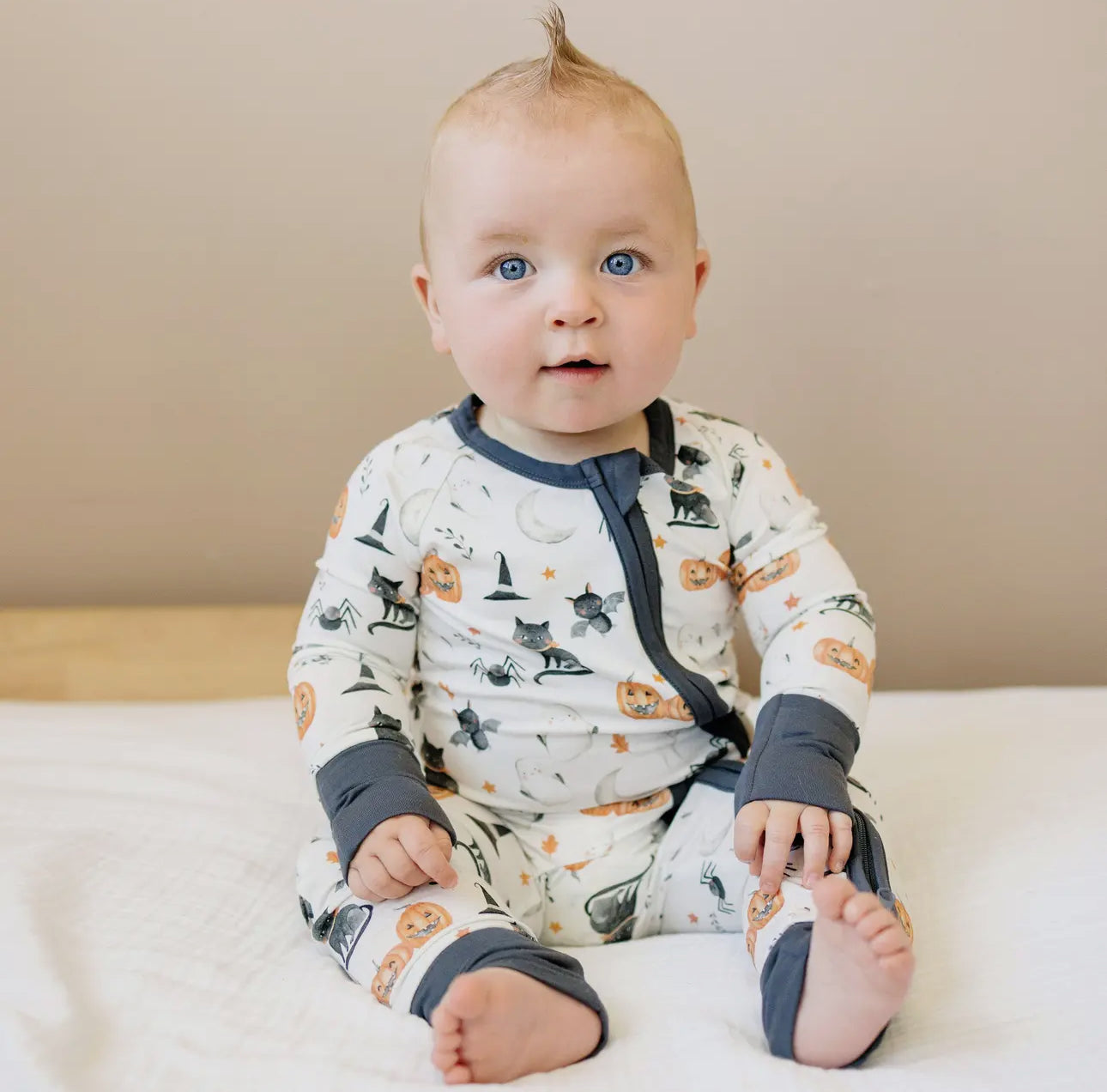 Boo Bash Bamboo Zippy Romper Baby Halloween Pajamas